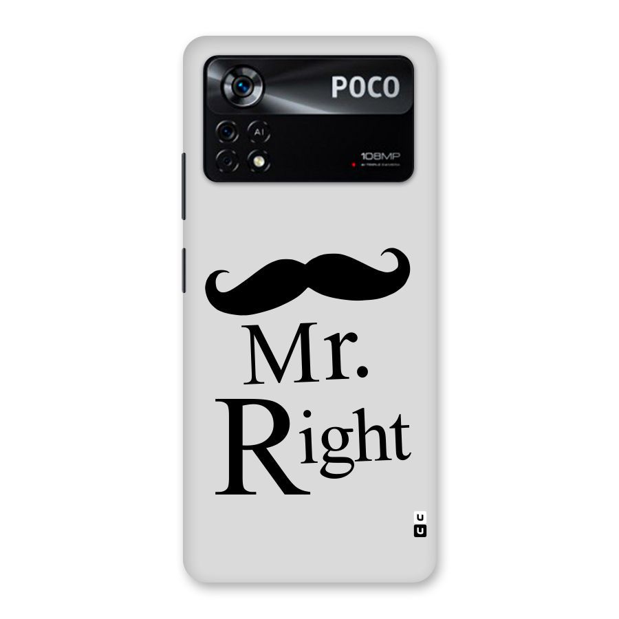 Mr. Right. Back Case for Poco X4 Pro 5G