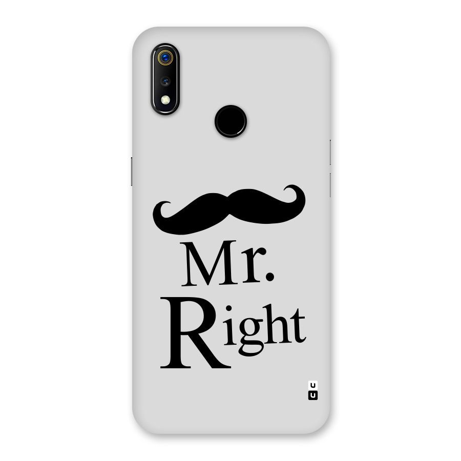 Mr. Right. Back Case for Realme 3