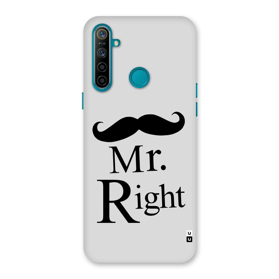 Mr. Right. Back Case for Realme 5i