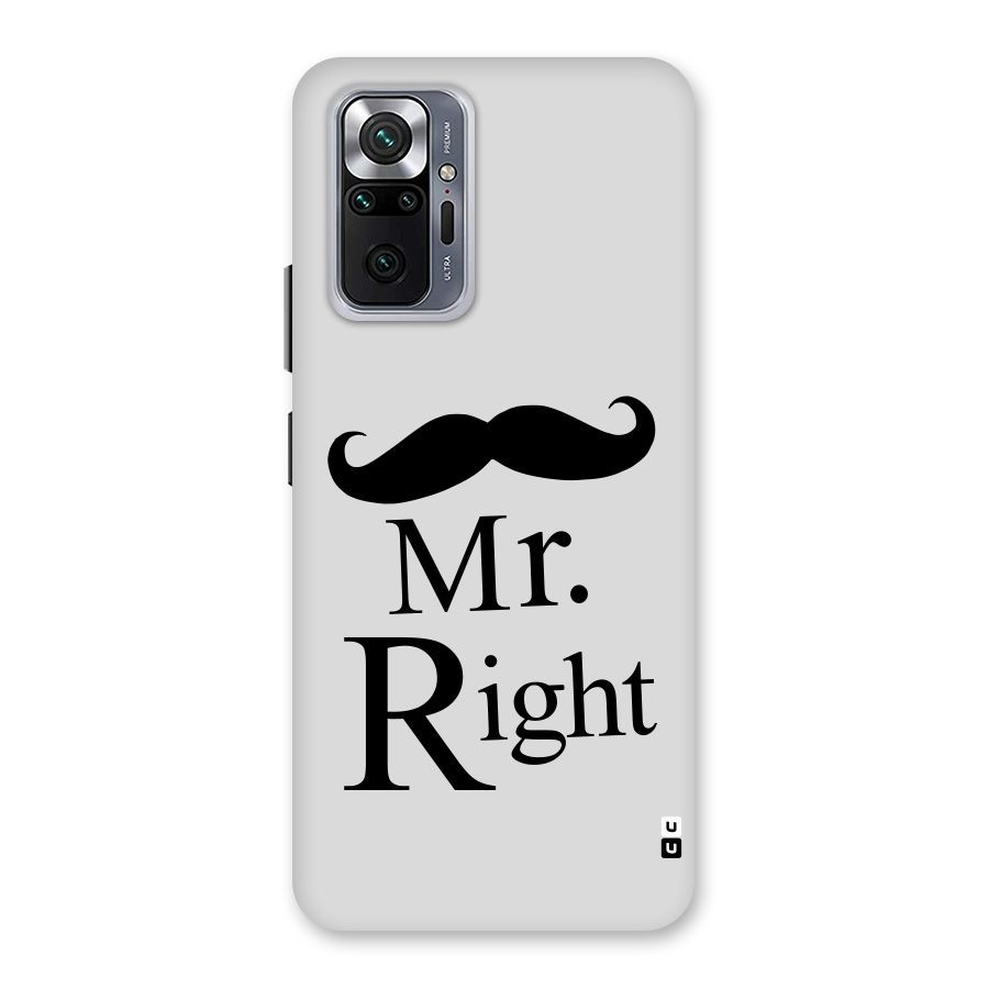 Mr. Right. Back Case for Redmi Note 10 Pro Max