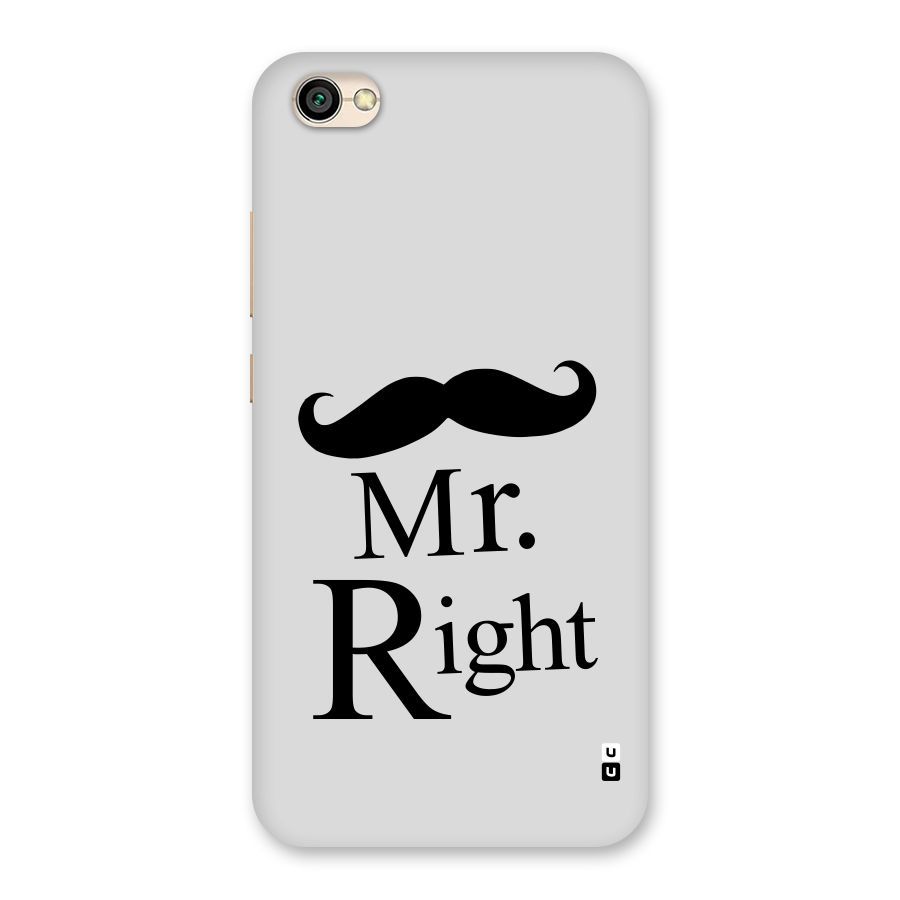 Mr. Right. Back Case for Redmi Y1 Lite