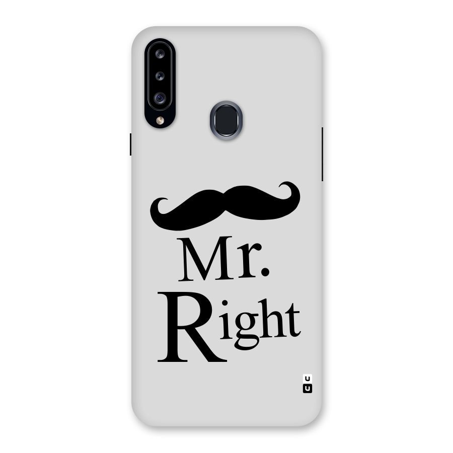 Mr. Right. Back Case for Samsung Galaxy A20s