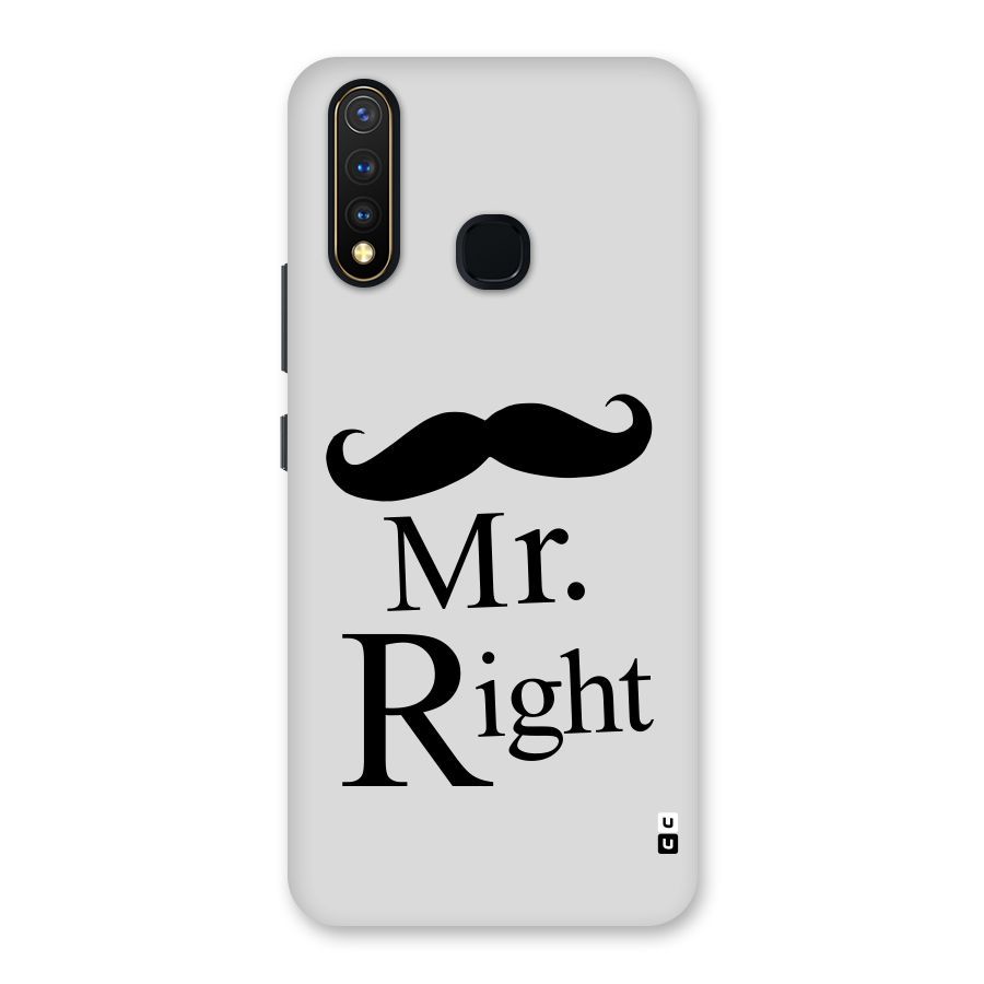 Mr. Right. Back Case for Vivo U20