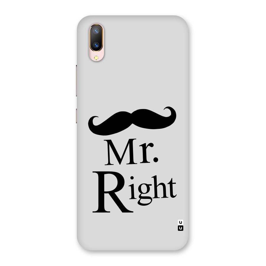 Mr. Right. Back Case for Vivo V11 Pro
