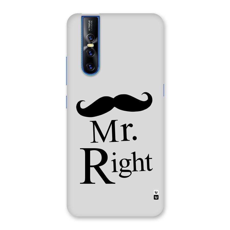 Mr. Right. Back Case for Vivo V15 Pro