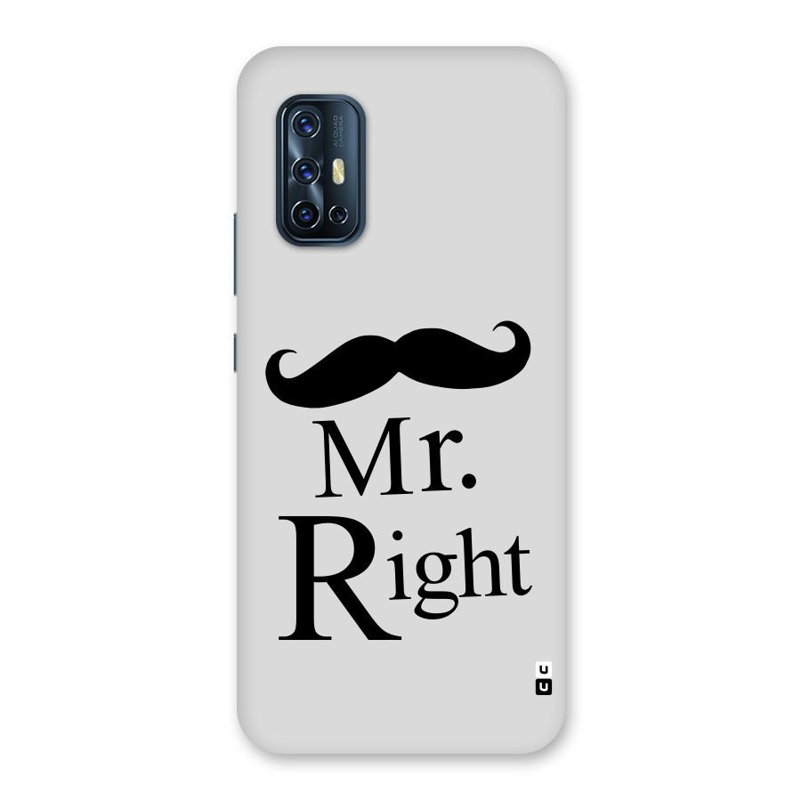 Mr. Right. Back Case for Vivo V17