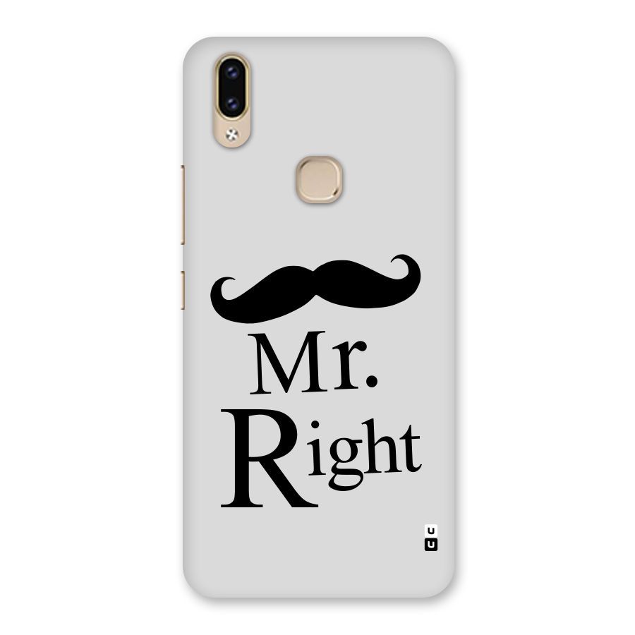 Mr. Right. Back Case for Vivo V9 Youth