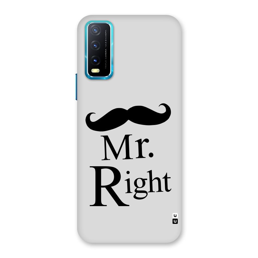 Mr. Right. Back Case for Vivo Y20
