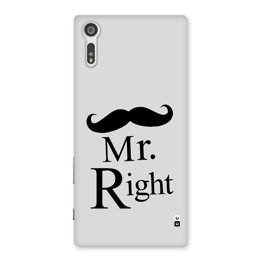 Mr. Right. Back Case for Xperia XZ