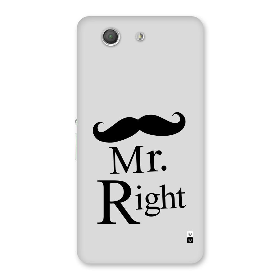 Mr. Right. Back Case for Xperia Z3 Compact