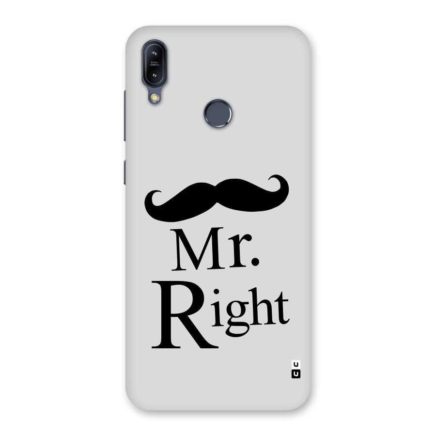 Mr. Right. Back Case for Zenfone Max M2