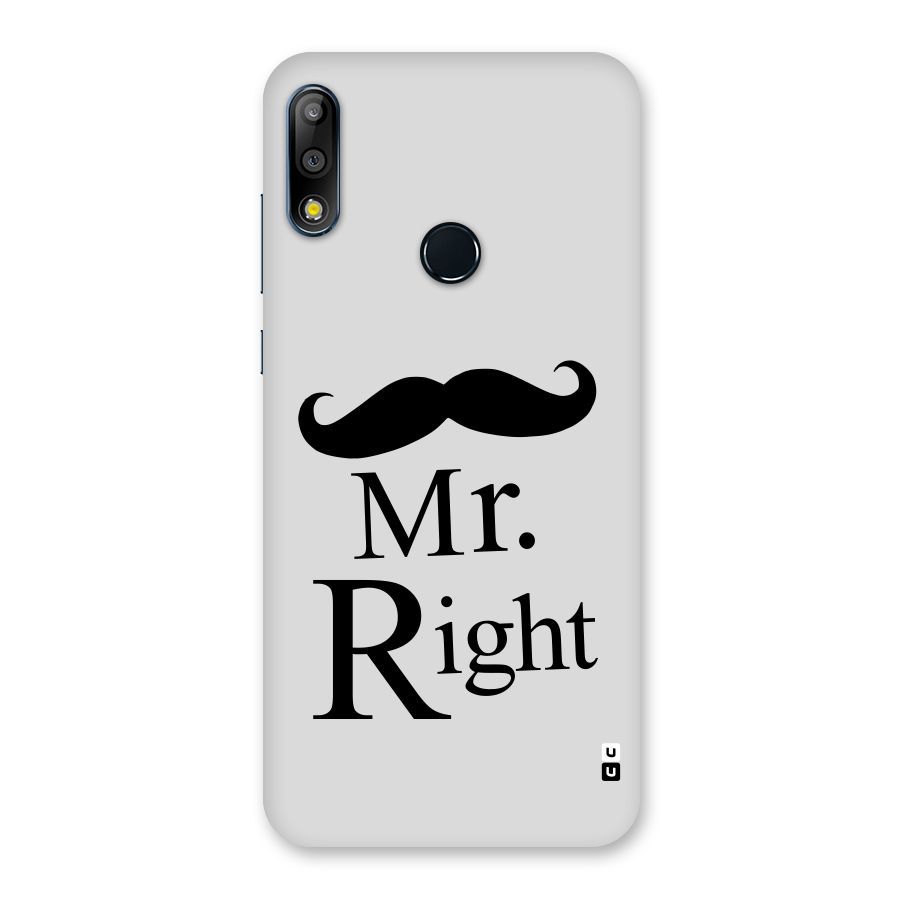 Mr. Right. Back Case for Zenfone Max Pro M2
