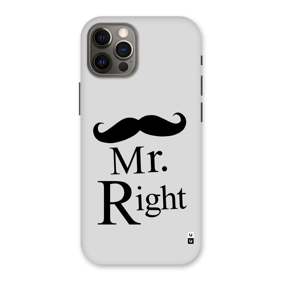 Mr. Right. Back Case for iPhone 12 Pro