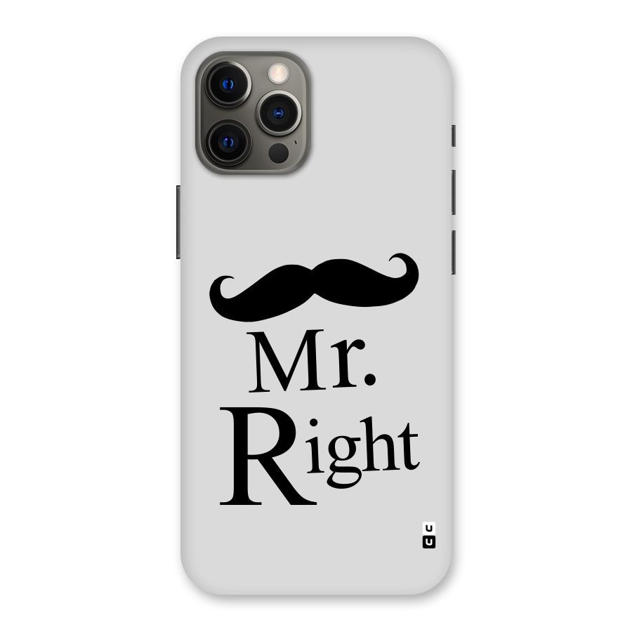 Mr. Right. Back Case for iPhone 12 Pro Max
