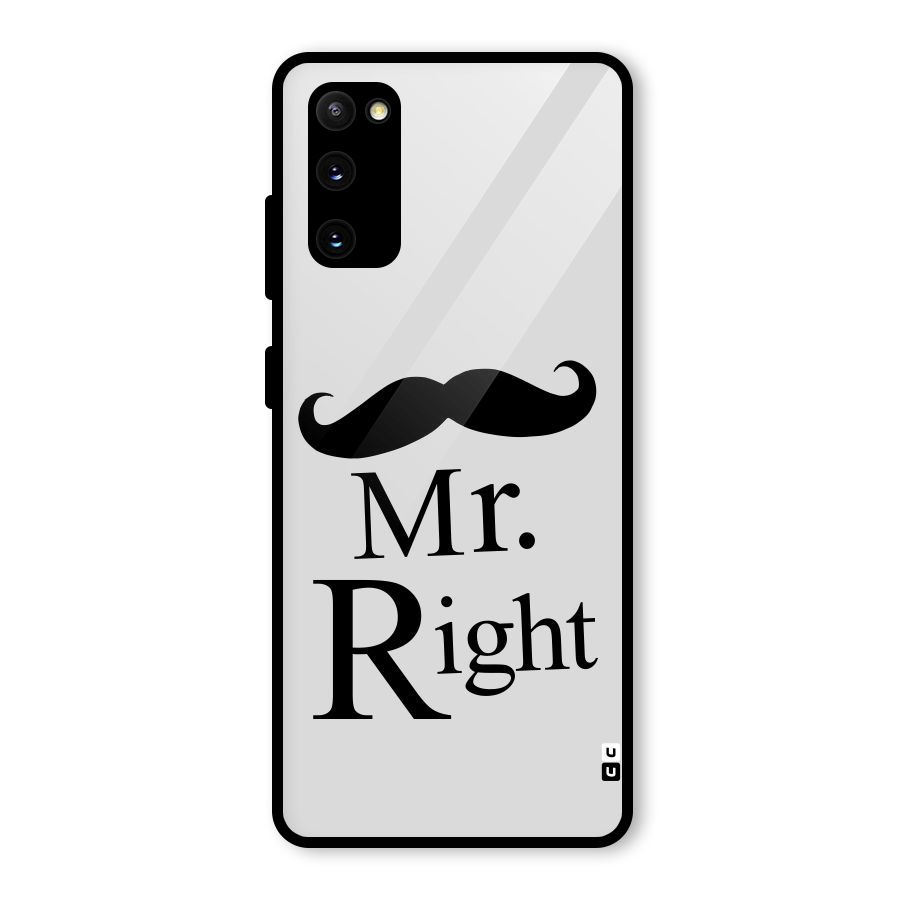 Mr. Right. Glass Back Case for Galaxy S20 FE 5G