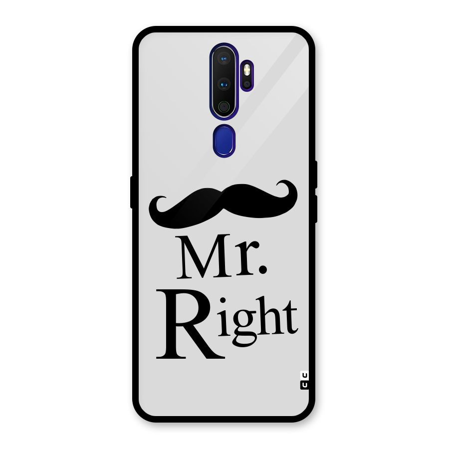 Mr. Right. Glass Back Case for Oppo A9 (2020)
