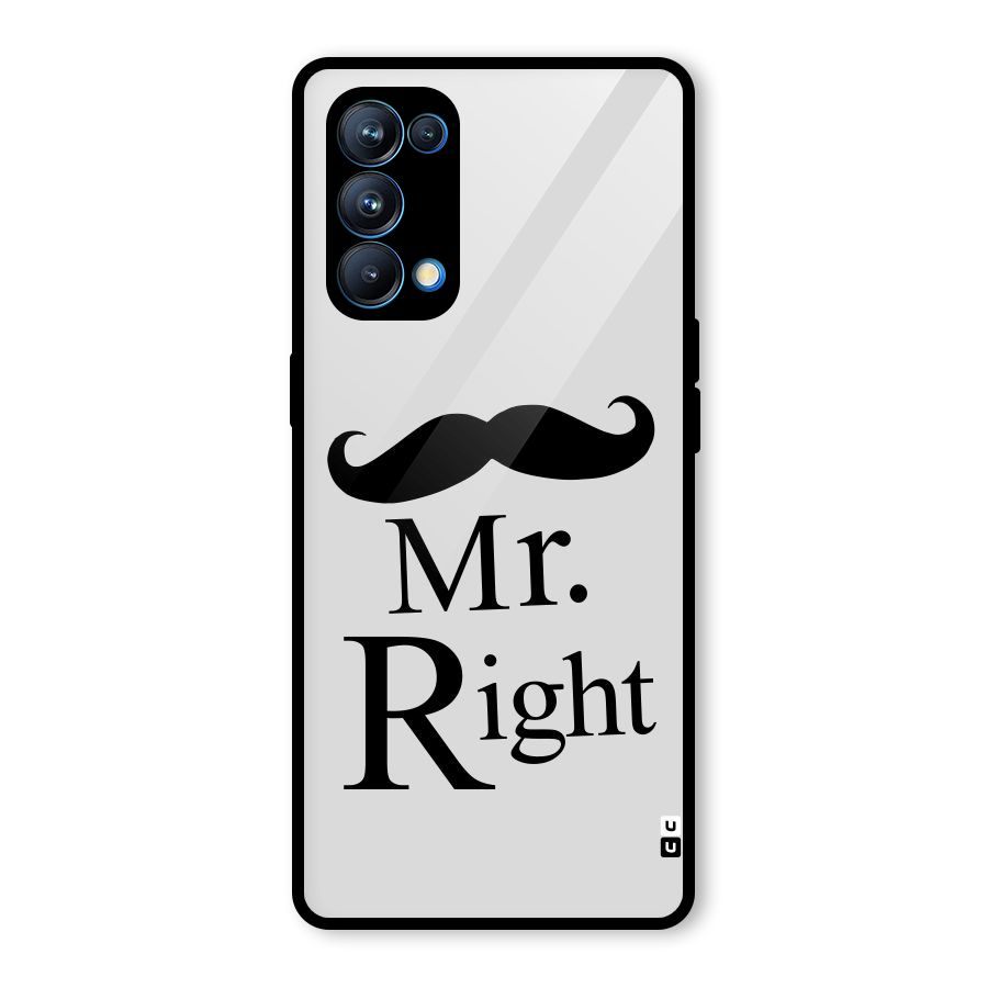 Mr. Right. Glass Back Case for Oppo Reno5 Pro 5G