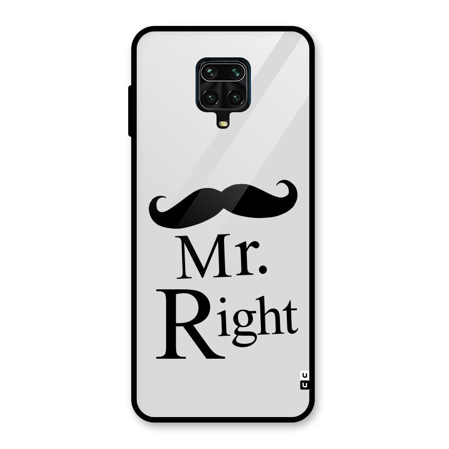 Mr. Right. Glass Back Case for Poco M2 Pro