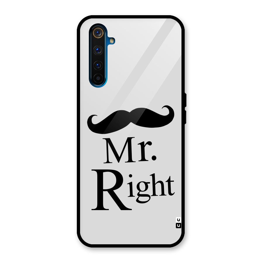 Mr. Right. Glass Back Case for Realme 6 Pro