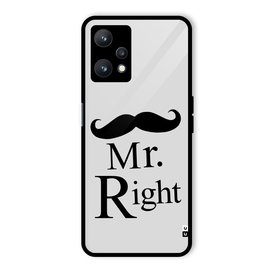 Mr. Right. Glass Back Case for Realme 9 Pro 5G
