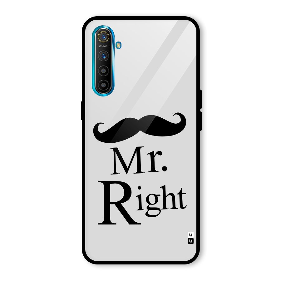 Mr. Right. Glass Back Case for Realme X2