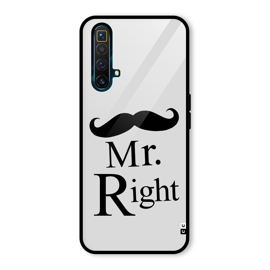 Mr. Right. Glass Back Case for Realme X3 SuperZoom
