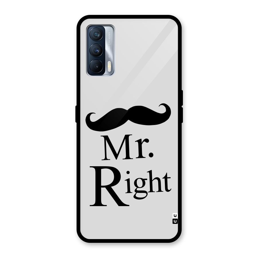 Mr. Right. Glass Back Case for Realme X7