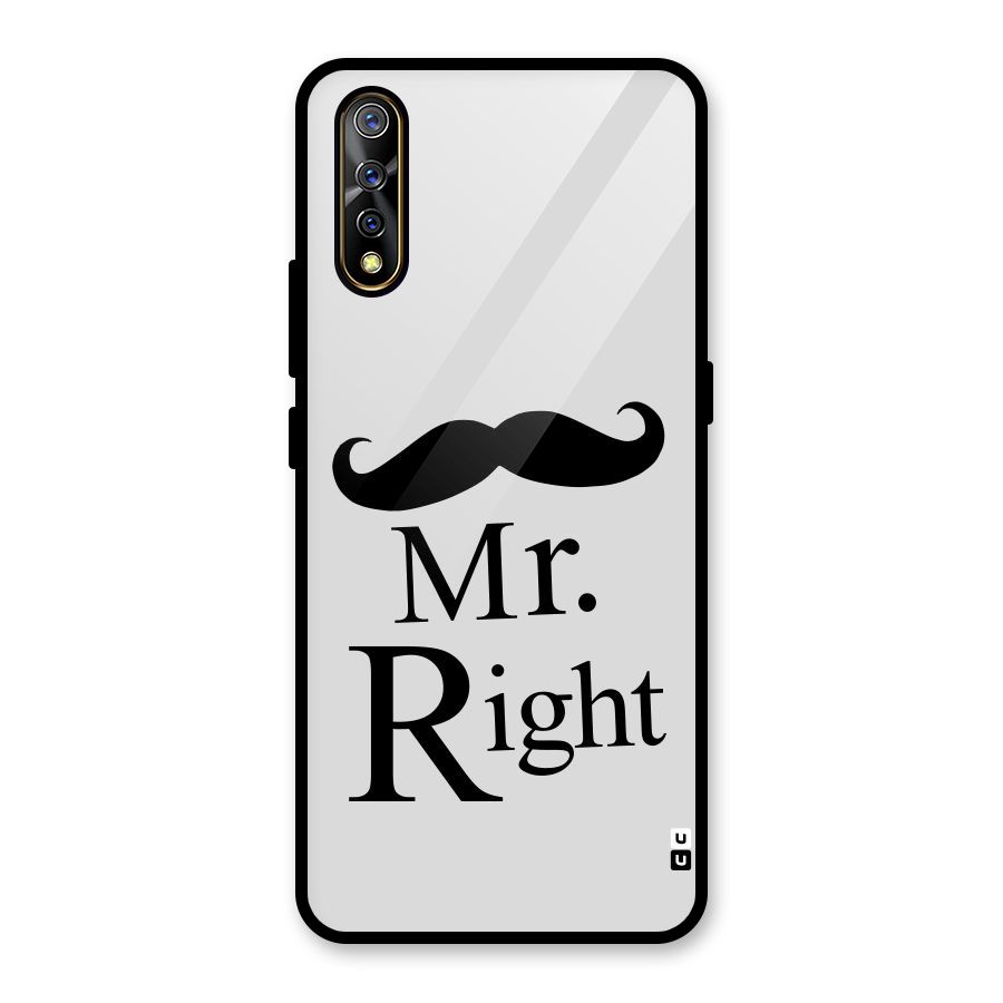 Mr. Right. Glass Back Case for Vivo S1