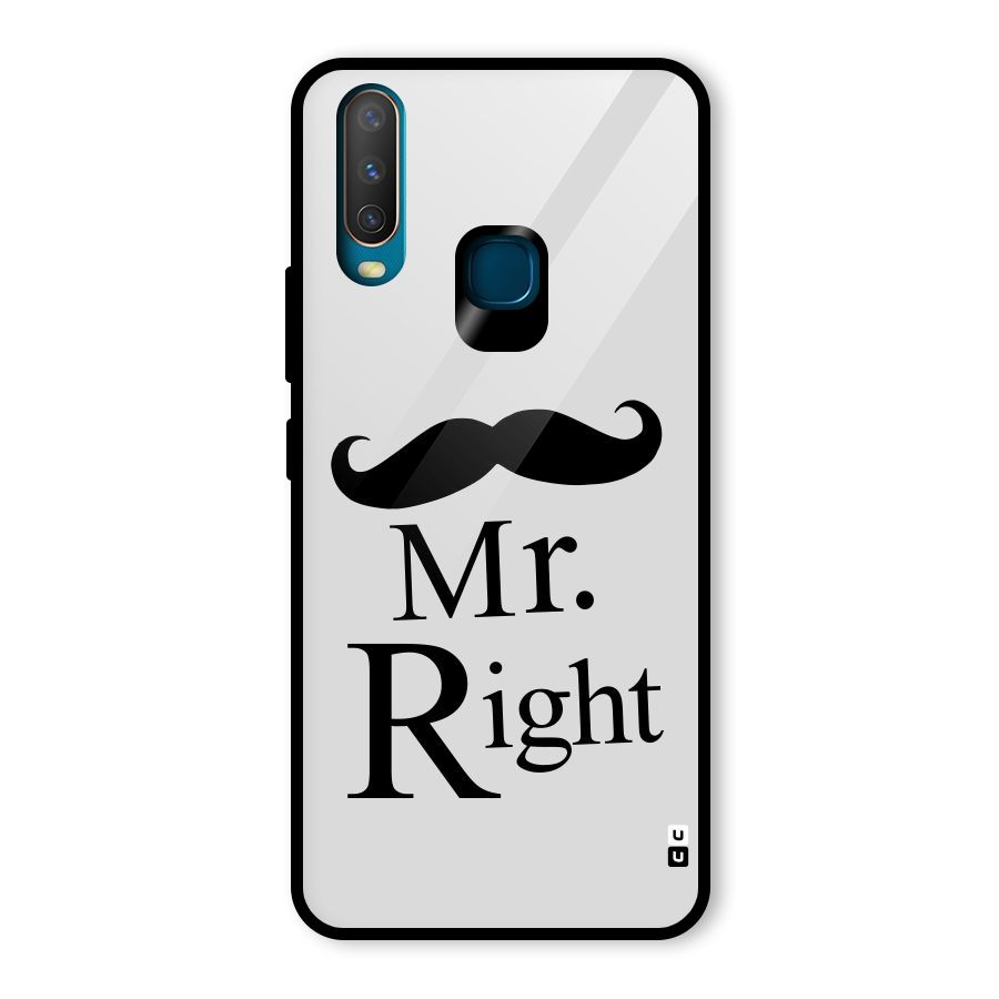 Mr. Right. Glass Back Case for Vivo U10