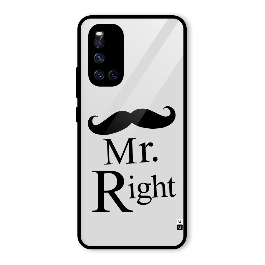 Mr. Right. Glass Back Case for Vivo V19