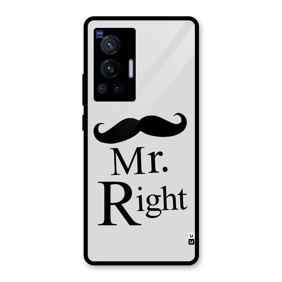 Mr. Right. Glass Back Case for Vivo X70 Pro