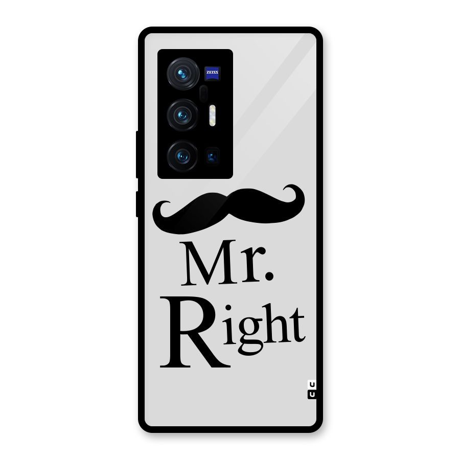 Mr. Right. Glass Back Case for Vivo X70 Pro Plus
