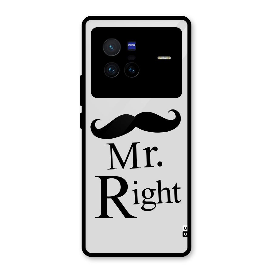 Mr. Right. Glass Back Case for Vivo X80