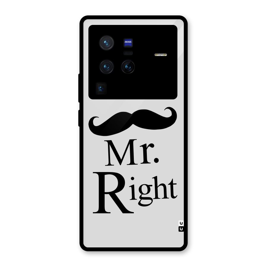 Mr. Right. Glass Back Case for Vivo X80 Pro