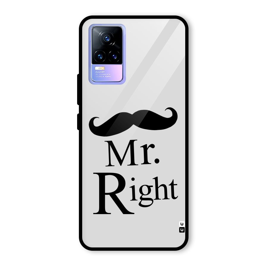 Mr. Right. Glass Back Case for Vivo Y73