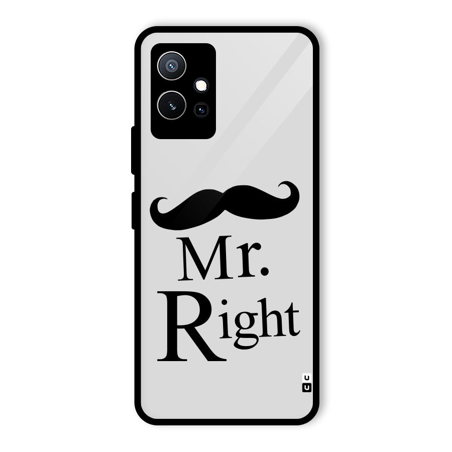 Mr. Right. Glass Back Case for Vivo Y75 5G