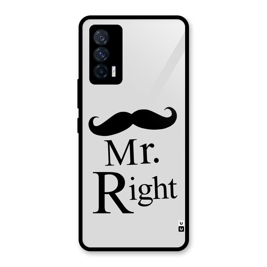Mr. Right. Glass Back Case for Vivo iQOO 7 5G