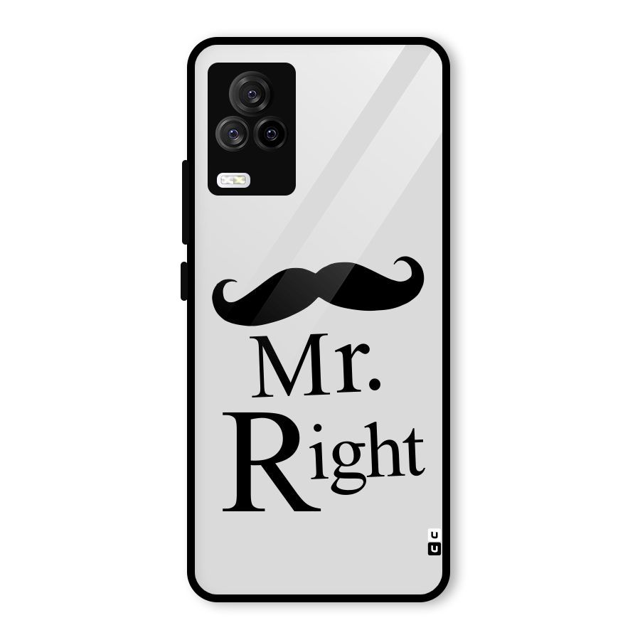 Mr. Right. Glass Back Case for Vivo iQOO 7 Legend 5G