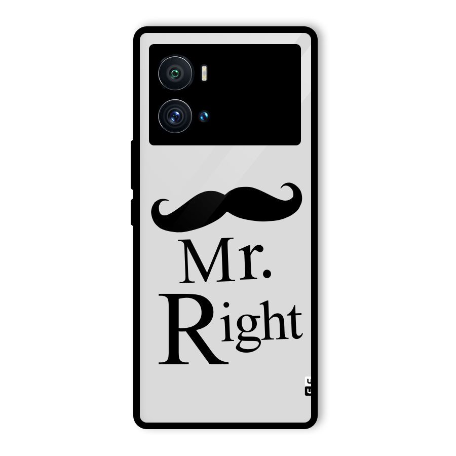 Mr. Right. Glass Back Case for Vivo iQOO 9 Pro
