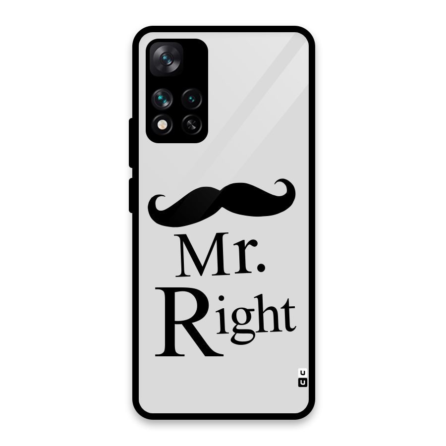 Mr. Right. Glass Back Case for Xiaomi 11i HyperCharge 5G