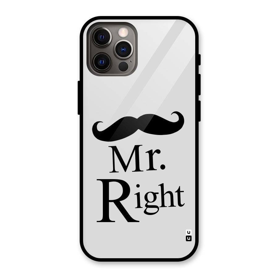 Mr. Right. Glass Back Case for iPhone 12 Pro