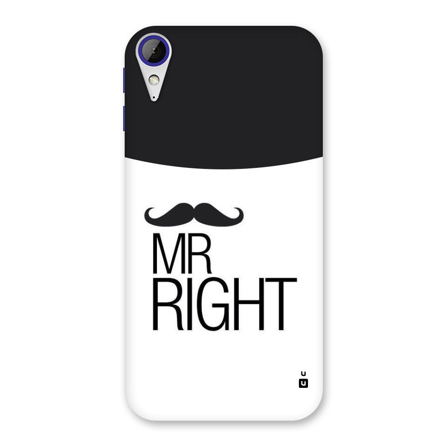 Mr. Right Moustache Back Case for Desire 830