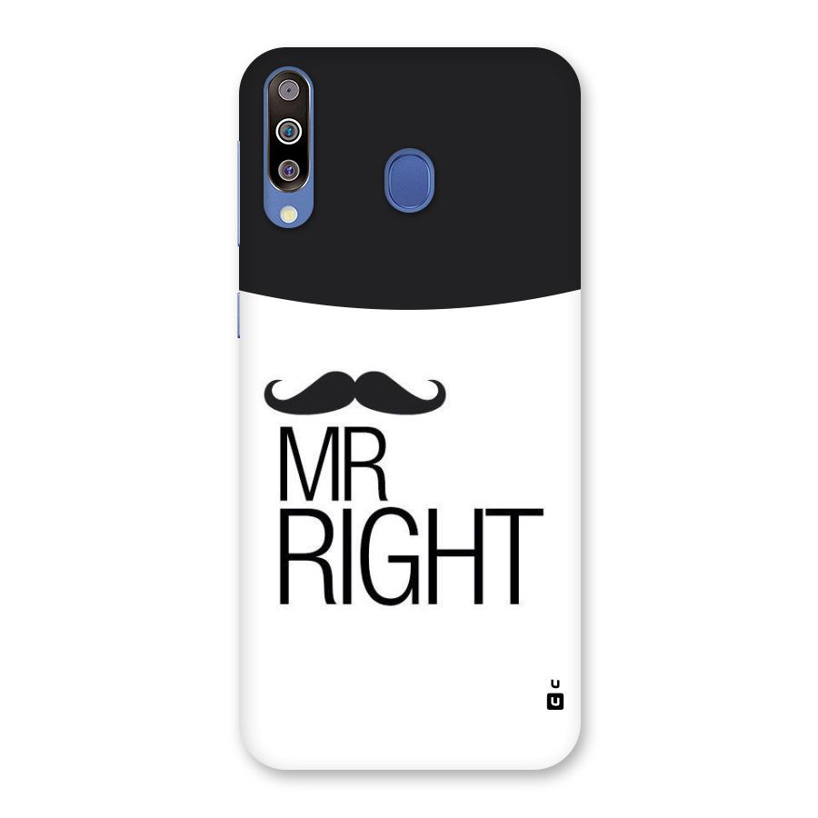 Mr. Right Moustache Back Case for Galaxy M30