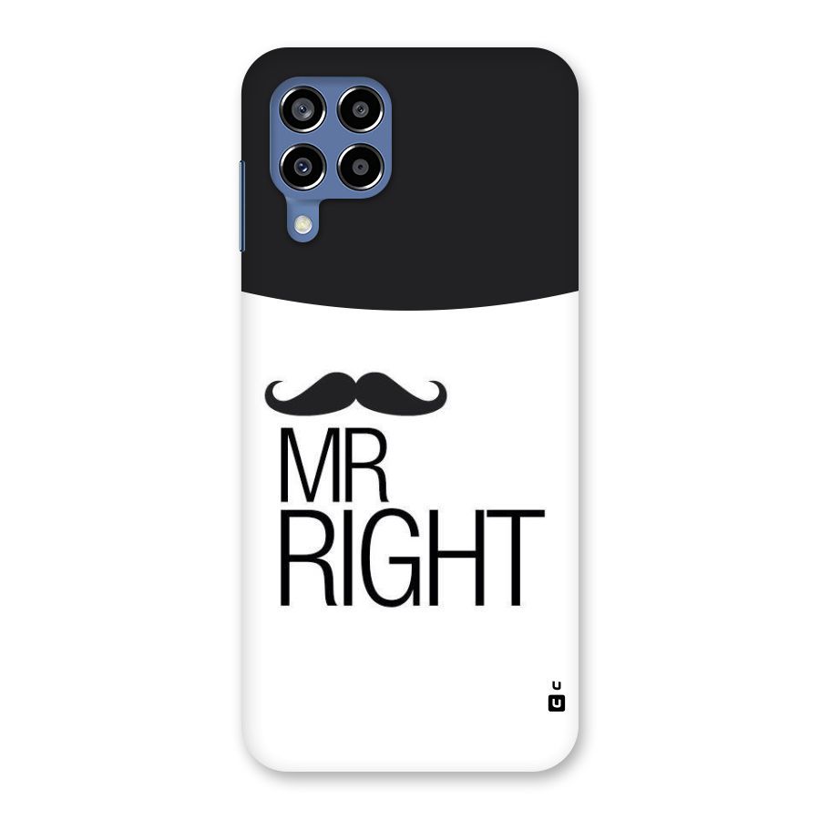 Mr. Right Moustache Back Case for Galaxy M53 5G