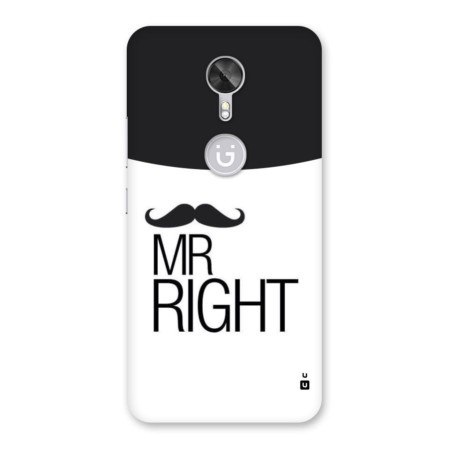 Mr. Right Moustache Back Case for Gionee A1