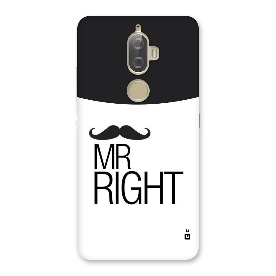 Mr. Right Moustache Back Case for Lenovo K8 Plus