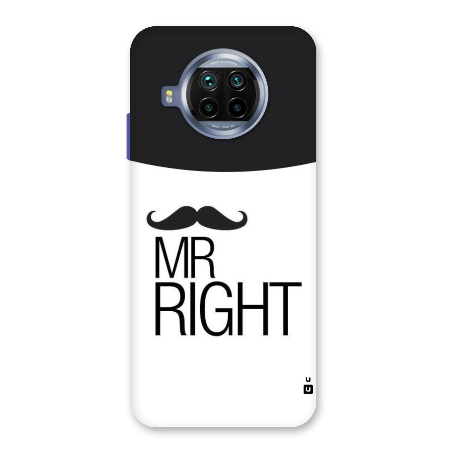Mr. Right Moustache Back Case for Mi 10i
