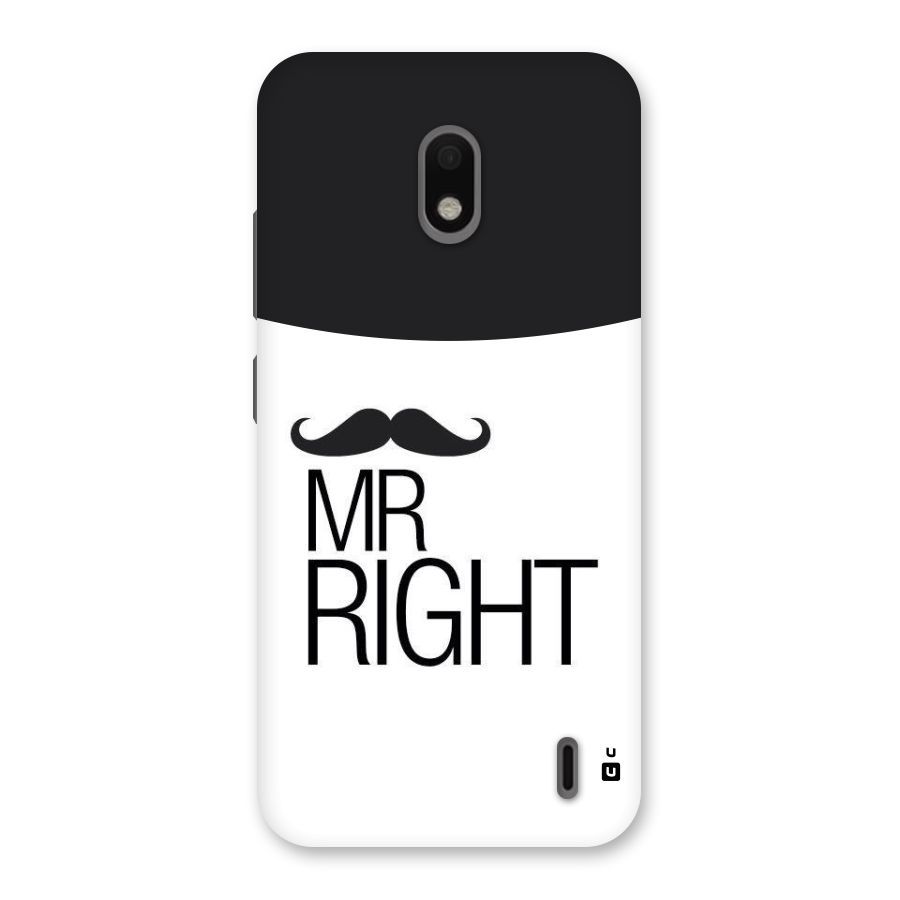 Mr. Right Moustache Back Case for Nokia 2.2