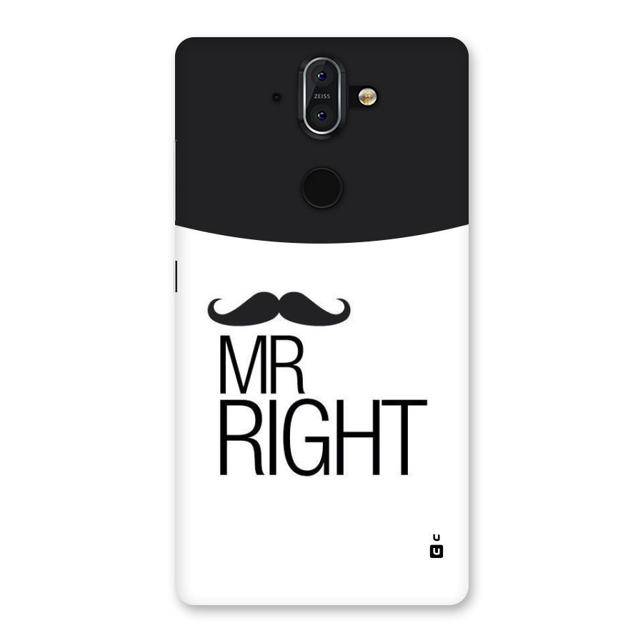 Mr. Right Moustache Back Case for Nokia 8 Sirocco
