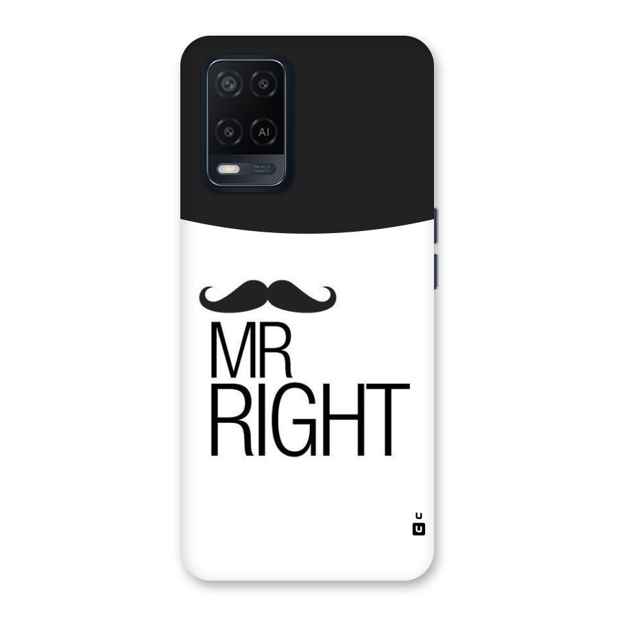 Mr. Right Moustache Back Case for Oppo A54